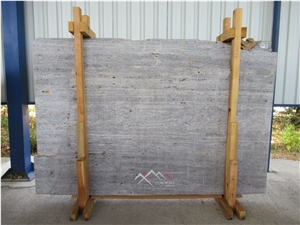 Silver Travertine Slab
