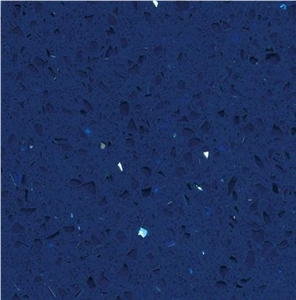 Blue Glitter Quartz Stones Slabs