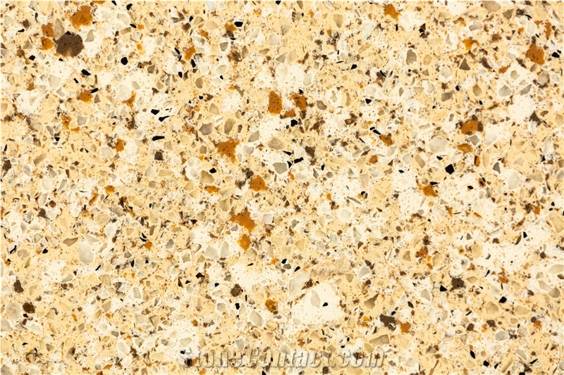 Multicolor Sand Beige Quartz Slabs