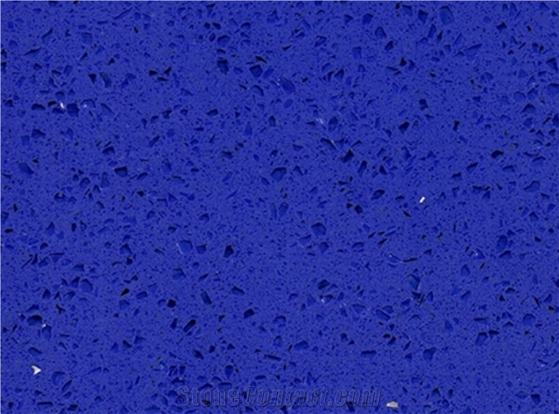 Sparkle Blue Monochrome Quartz Slabs