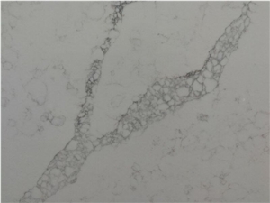 White Calacatta Quartz Slab