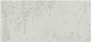 White Montblanc Quartz Stone Slab