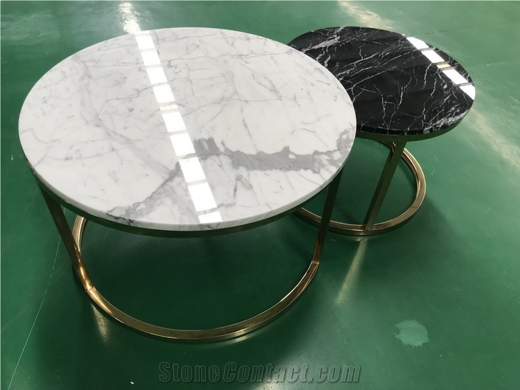 Side Table Top/End Tabletop, Staturio&Black Marqui