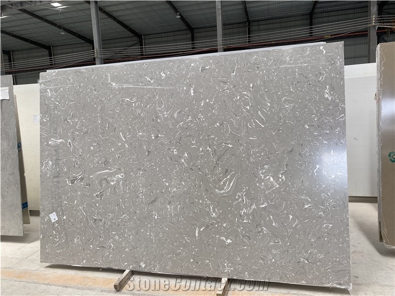 Gery with White Big Pattern New Style Artificial Marble