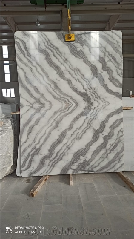 Panda Marmara Book-Matched Marble Slabs