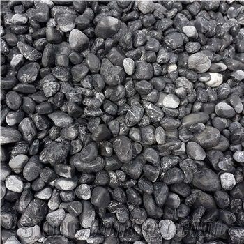 Tumbled Grey & Black Pebble Stone from Vietnam