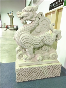 China Acient Animal Dragon God Beast Sculpture
