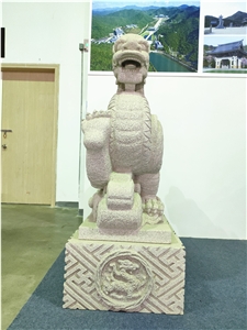 China Acient Animal Dragon God Beast Sculpture