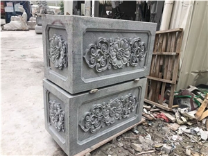 G654 Granite Carving Relief Wall Decor Paving