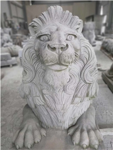 Garden Lion Outdoor Decoration Stone Sculpture