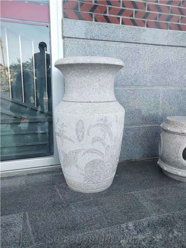 Granite Flower Pots Garden Planters Landscape Vase