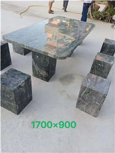 Nine Dragon Jade Green Exterior Furniture Table