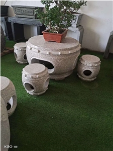 Street Stone Furniture Round Antique Table Sets