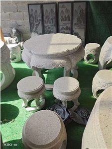Street Stone Furniture Round Antique Table Sets