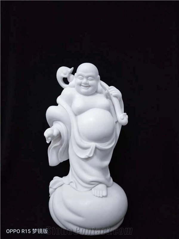 White Marble Light Outdoor China Basanit Buddha