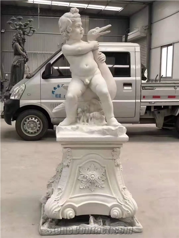 White Marble Western Human Statues Stone Carving