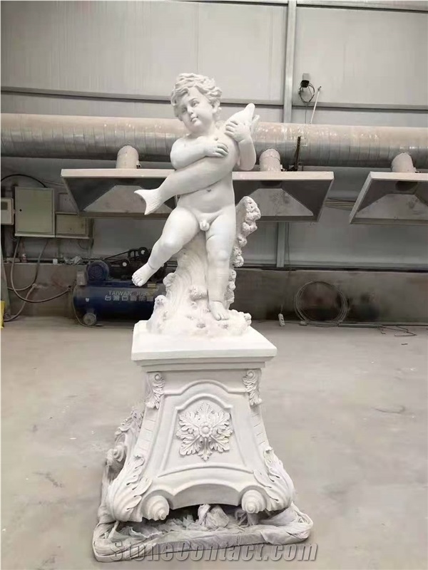 White Marble Western Human Statues Stone Carving