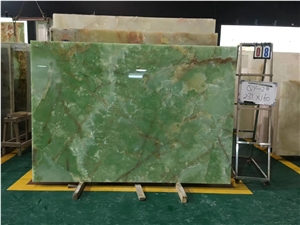Afghan Green Onyx Slab for Project