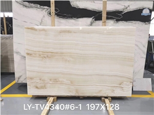 Agri White Onyx Slab for Project