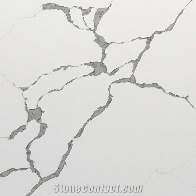 Bianco Calacatta Artificial Quartz Stone for Floor