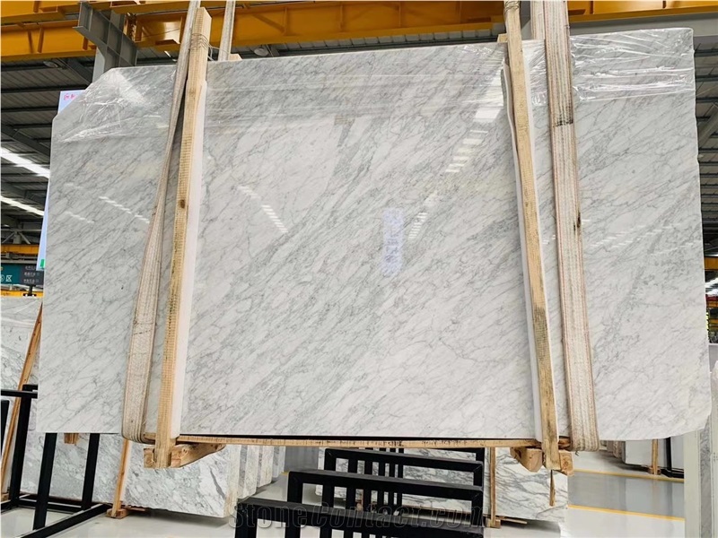 Bianco Carrara Marble Slab for Floor Tiles