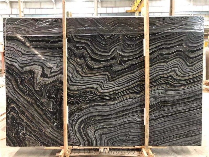Black Wooden Marble for Kitchen Wall Tile