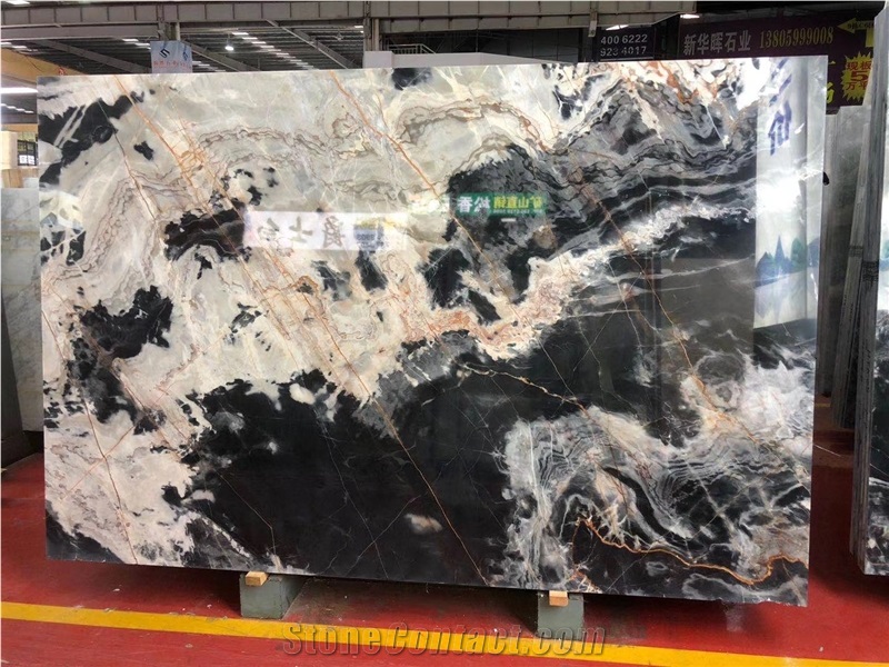 Black Yinxun Palissandro Marble for Wall Cladding