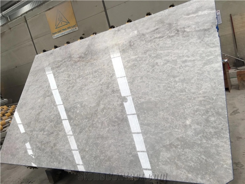 Blue Ice Grey Marble Slab for Flooring Tiles from China 
