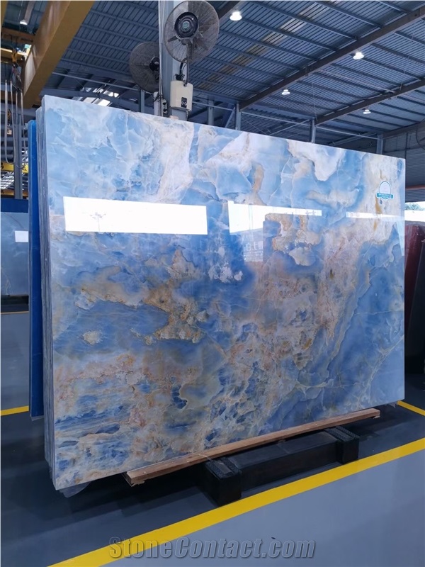 Blue Onyx Slab for Wall and Floor Tile