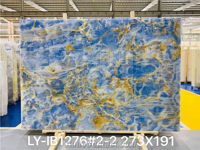 Blue Onyx Slab for Wall and Floor Tile