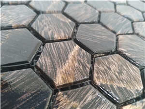 Brown Color Glass Mosaic for Floor Covering