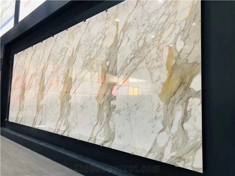 Calacatta Gold Marble Slab for Flooring Tiles