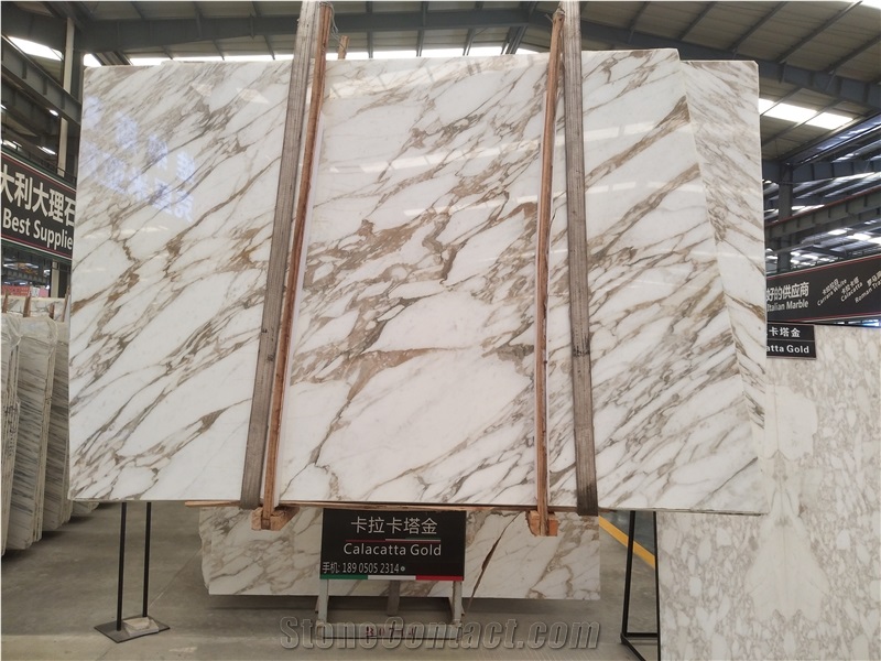 Calacatta Oro Extra Vagli Marble for Wall Covering