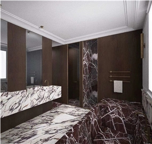 Calacatta Viola Marble Slab for Flooring Tiles