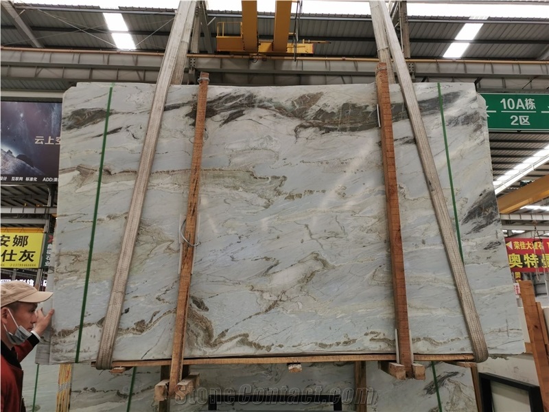 China Crystal Onyx Glassy Marble for Wall Cladding