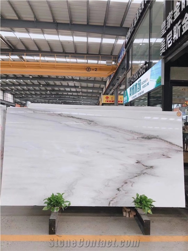 China Lactea Marble Slab for Floor Tiles