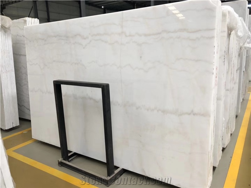Chinese Guangxi White Marble Slab for Project