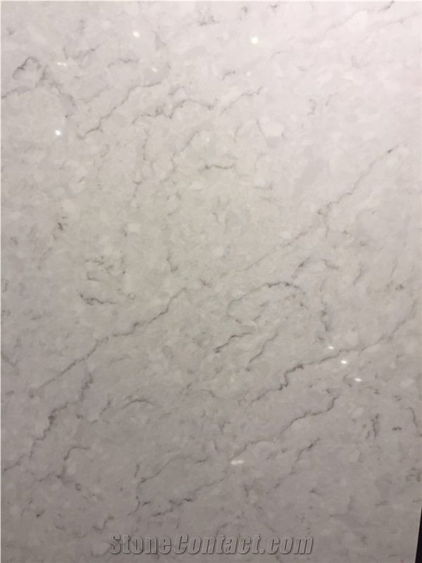 Cloudy White Artificial Quartz Stone