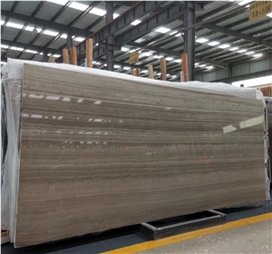 Coffee Wooden Marble for Wall Cladding