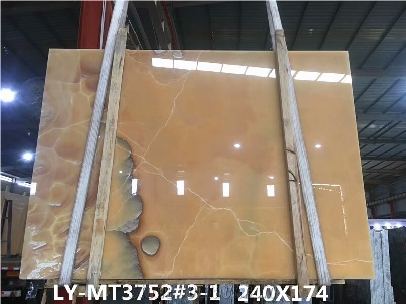 Golden Onyx Stone for Flooring Tile