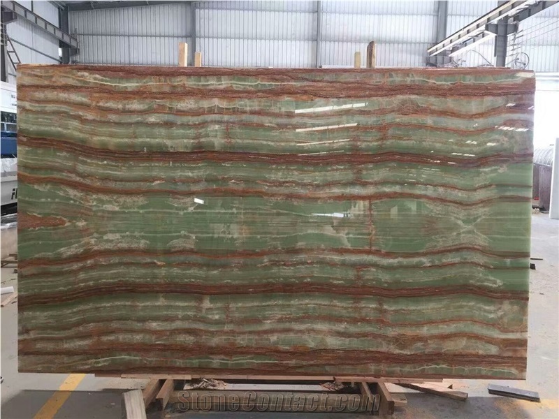 Green Wood Onyx Stone for Wall and Floor Tile