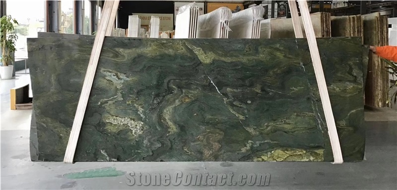 Green Wood Vein Marble for Floor Tile