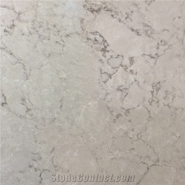 Grey Artificial Quartz Stone for Countertop