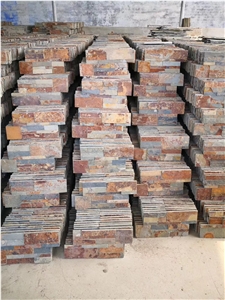 Hebei Rust Slate Cultured Stone Wall Cladding