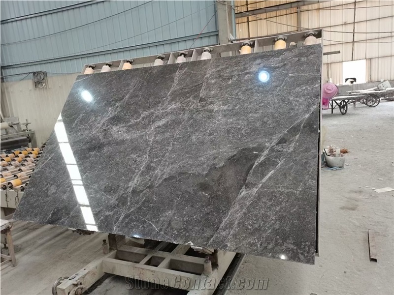 Hermes Gray Marble Slab and Tiles for Project