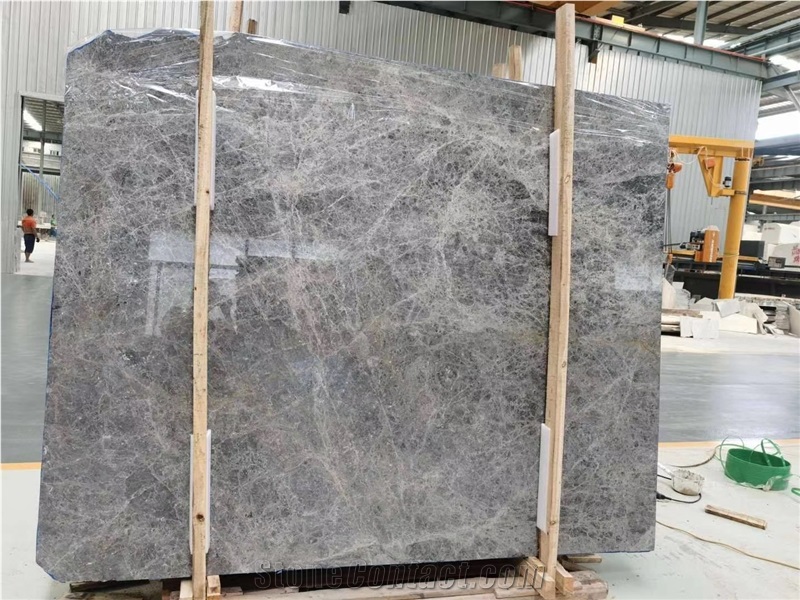 Hermes Silver Marble Slab for Flooring Tiles