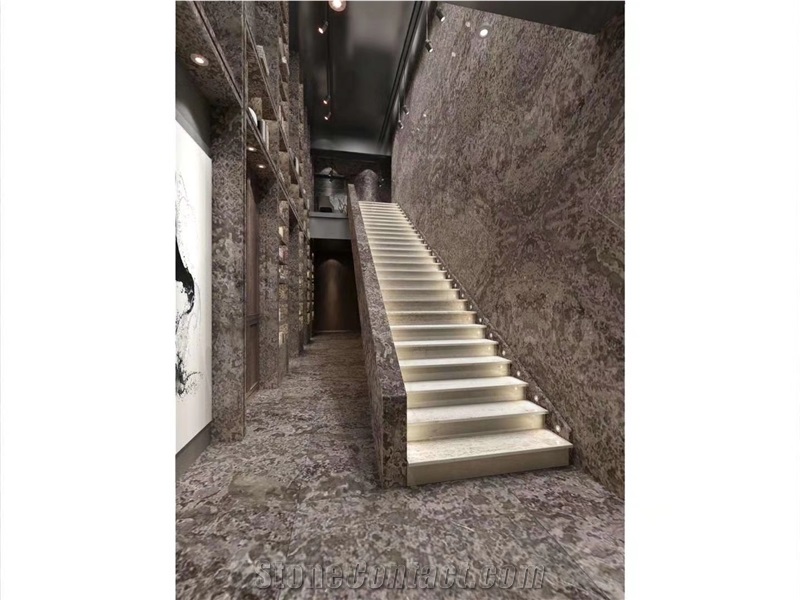 Italian Gray Marble Slab for Floor and Wall Tiles
