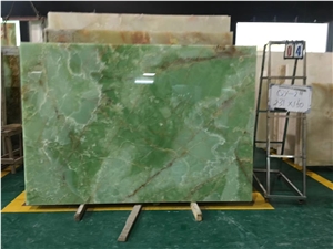 Jade Green Onyx Slab for Project