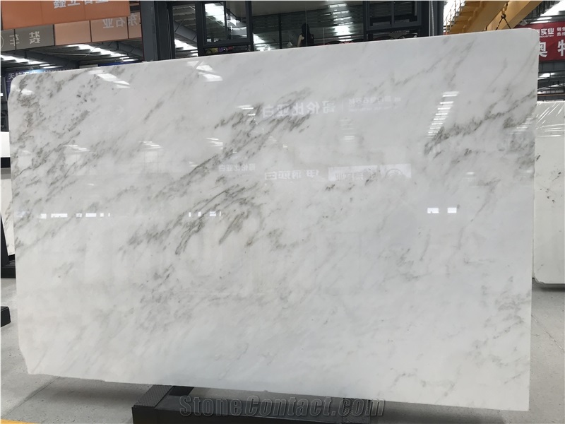 Jiashi White Marble Slab for Wall Cladding