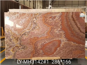 Kilimanjaro Red Onyx Slab for Project